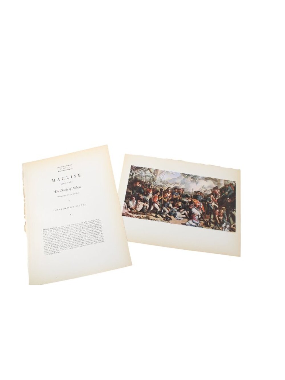 Maclise The Death of Nelson Print Vintage 94870 Later British School.